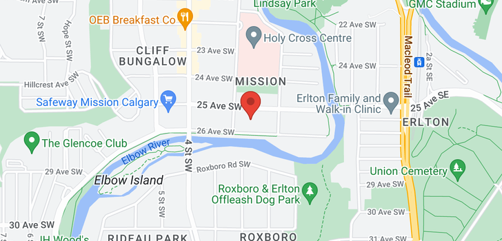 map of 501 225 25 Avenue SW